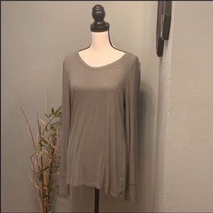 a.n.a smoky olive long sleeve top
